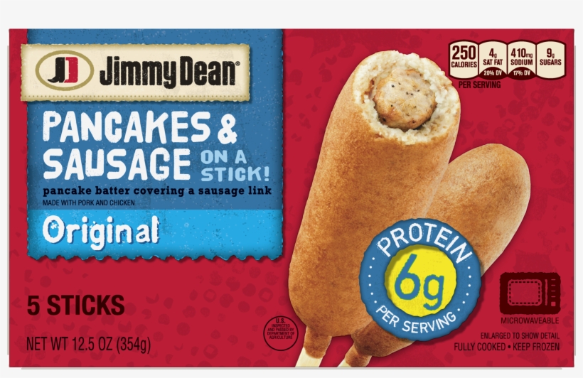 Jimmy Dean® Pancakes And Sausage On A Stick, Original, - Jimmy Dean Original Pancakes & Sausage, transparent png download