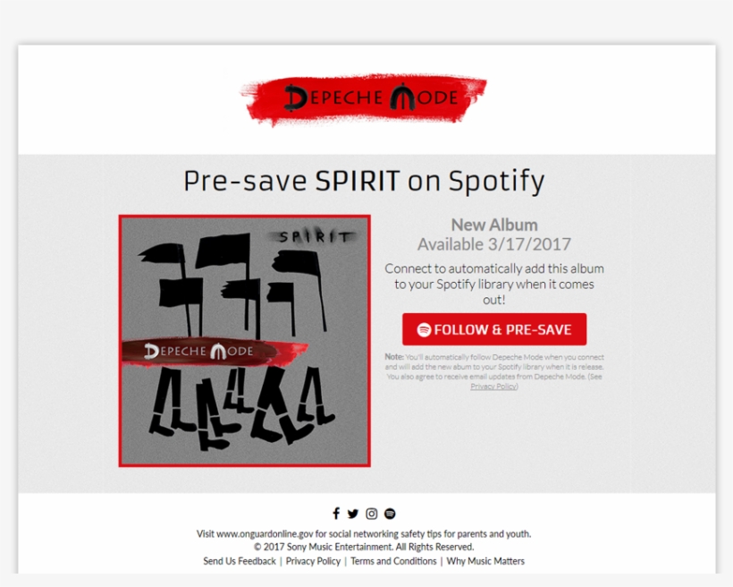 Depeche Mode Spirit Presave For Spotify - Depeche Mode - Spirit (cd), transparent png download