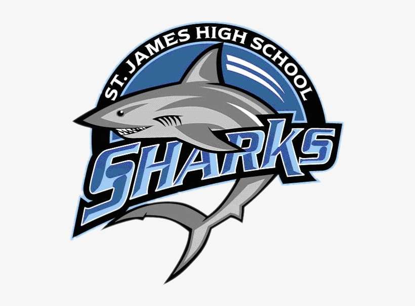 St James Sharks - St James High School Sharks, transparent png download