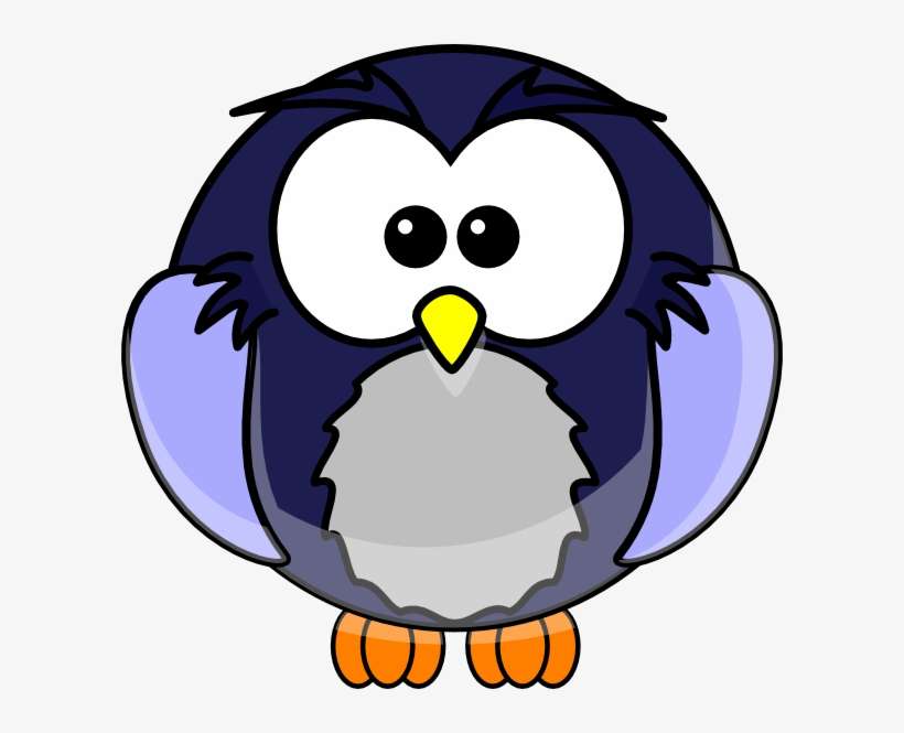 How To Set Use Blue Cartoon Owl Svg Vector, transparent png download