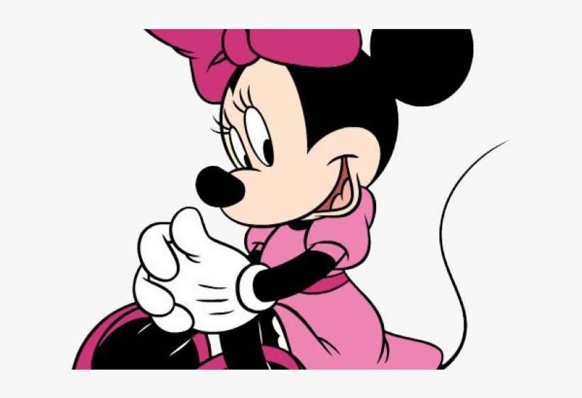 Baseball Clipart Minnie Mouse - Minnie Mouse Sitting Down, transparent png download