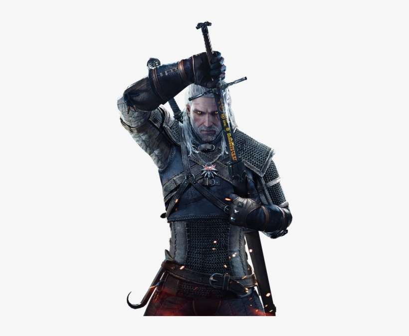 The Witcher Geralt Png Image - Witcher 3 Geralt Png, transparent png download