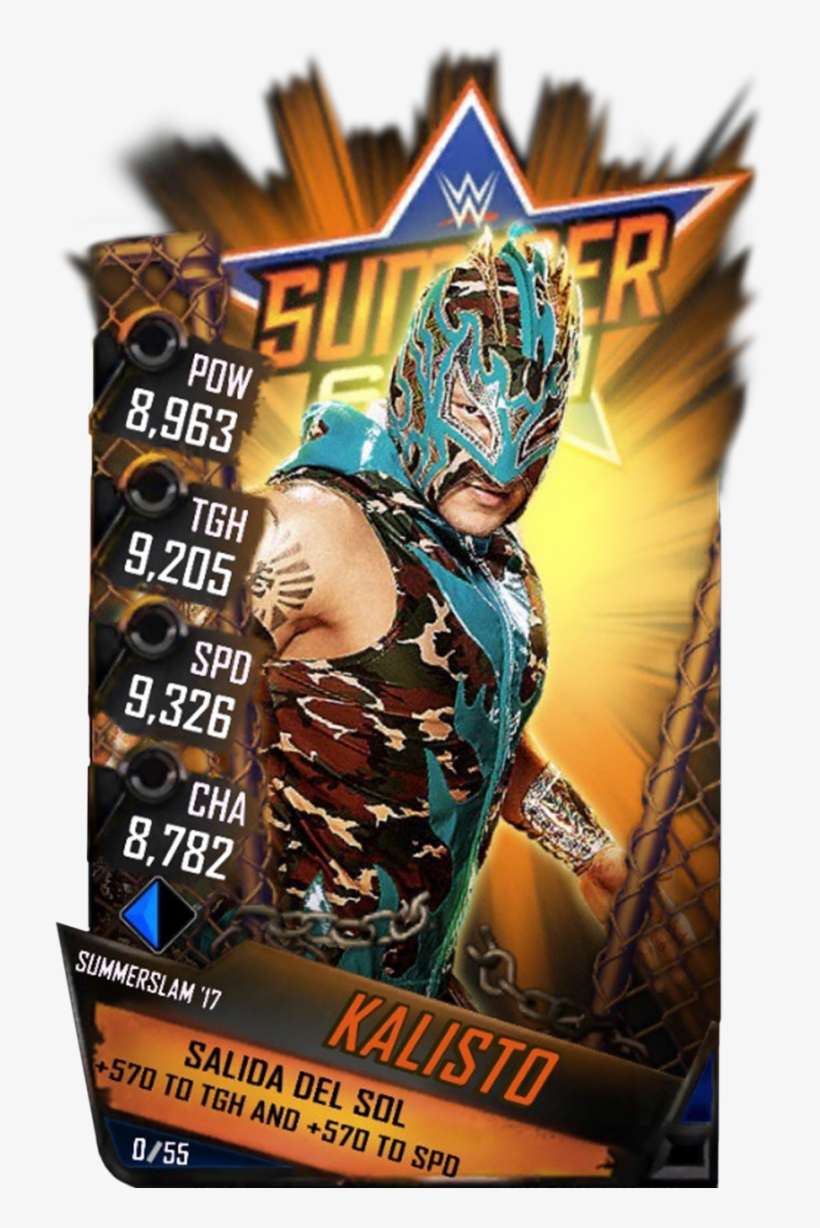 Kalisto S3 15 Summerslam17 - Wwe Supercard Summerslam 17 Cards, transparent png download