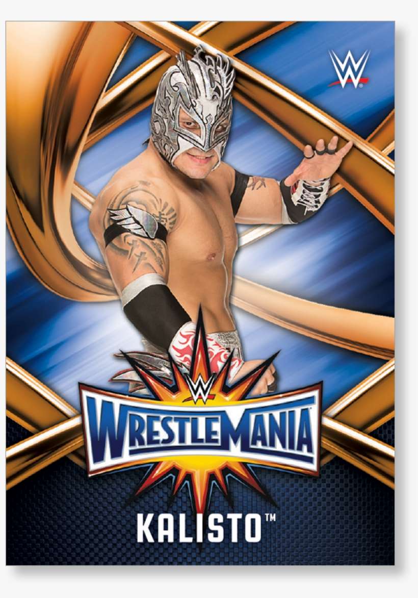 Kalisto 2017 Wwe Road To Wrestlemania Wrestlemania - 17 Topps Wwe Road To Wrestlemania Hanger Box, Bronze, transparent png download