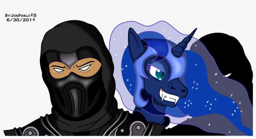 Jonpablo45, Mortal Kombat, Noob Saibot, Princess Luna, - Cartoon, transparent png download