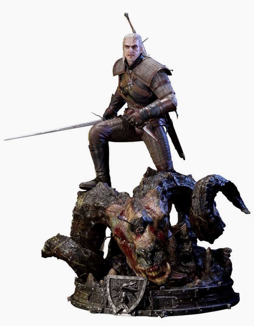 The Witcher - Witcher 3 Wild Hunt Statue, transparent png download