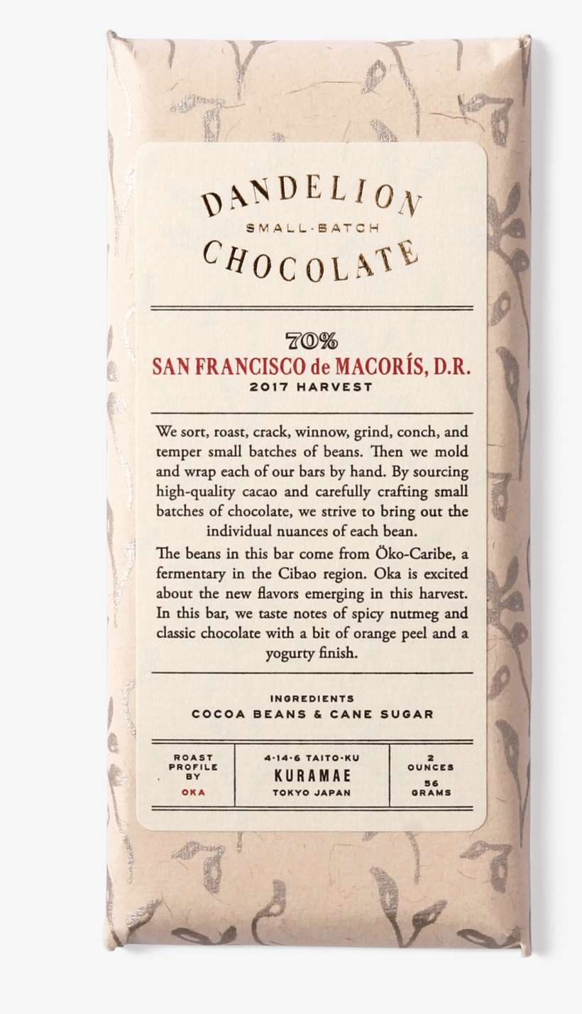 Dandelion Chocolate Japan, transparent png download