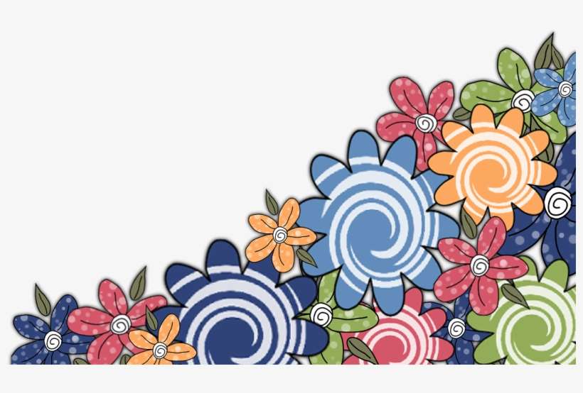 Coins Bordures - Page - Png Цветы Рисунок, transparent png download