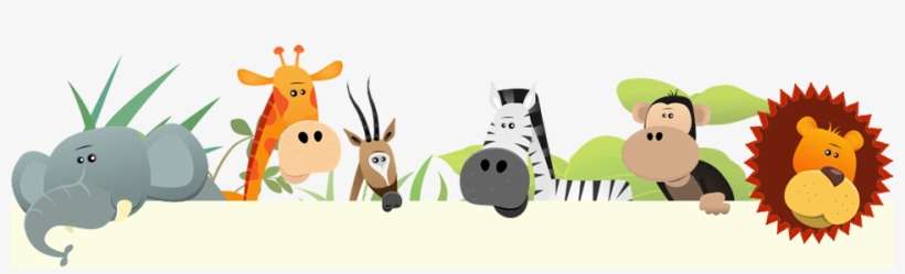 Page Header Artwork For The Kids Corner Page From The - Animals In The Wild Coloring Book, transparent png download