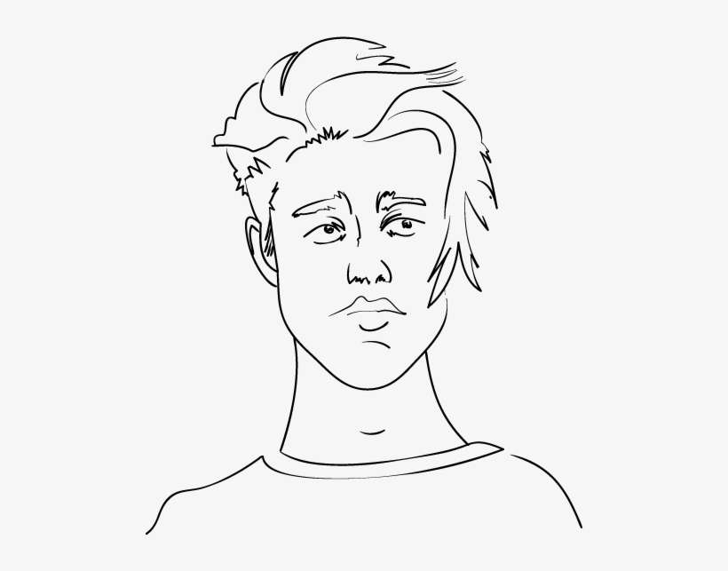 Justin Bieber - Line Art, transparent png download