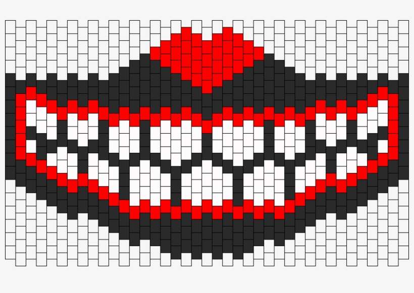 Clown Teeth Mask Bead Pattern - Main Market Square, transparent png download