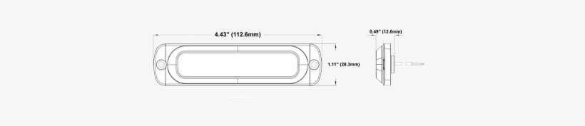 Ultra Thin White Surface Mount Led Strobe Lighthead - Lighting, transparent png download