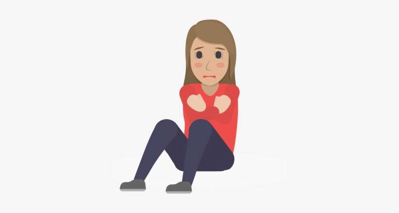 Girl With Anxiety, transparent png download
