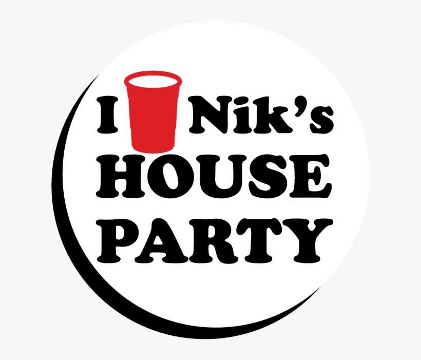 Nik's House Party Button Logo - Riders Quotes Tshirt, transparent png download