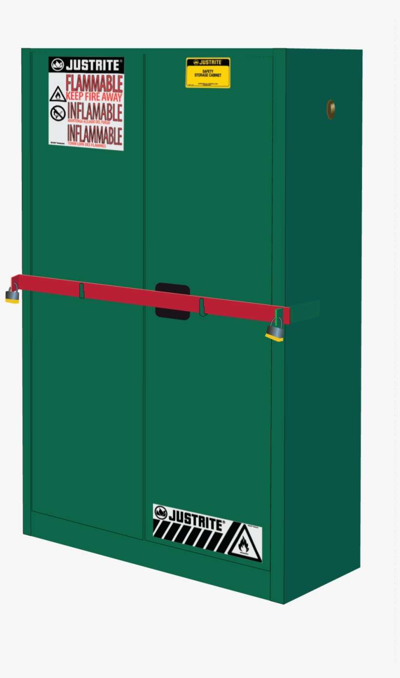 High Security Pesticides Safety Cabinet With Steel - Justrite 29002 Warning Label, 12 In. H, 10 In. W, transparent png download