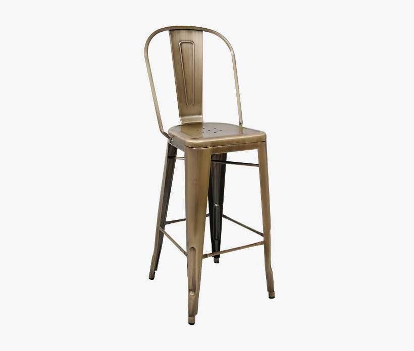 Tolix Bar Stool High Back Au, transparent png download