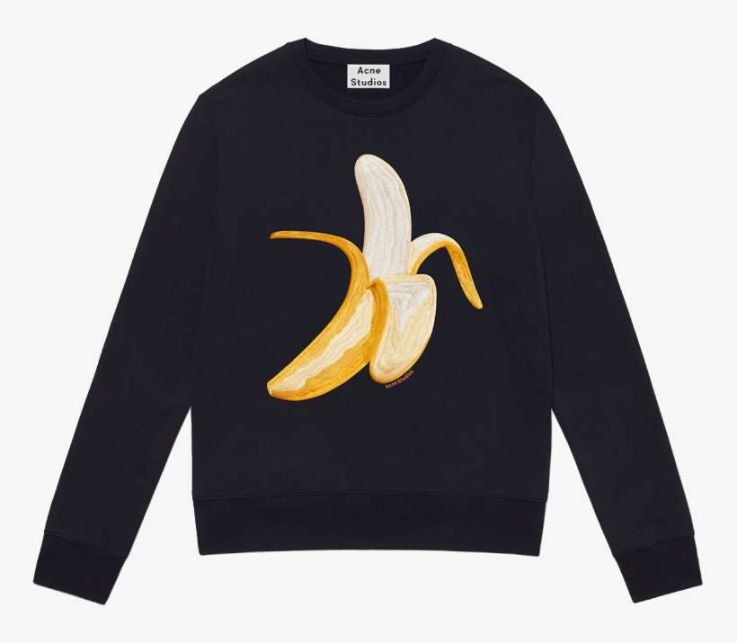 Emoji Woman Casey Banana Navy - Acne Studios Emoji Sweatshirt, transparent png download
