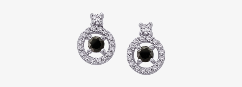 Ea0023cbkt-05w - 10k White Gold 1/2 (.5) Ct Gh Diamond Earrings, transparent png download