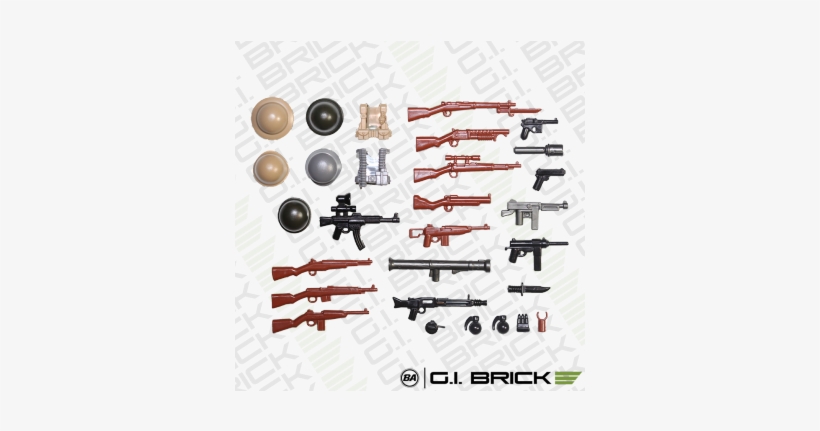 Gi Brick / Brickarms World At War Pack - Brickarms Flintlock Pistol (brown), transparent png download