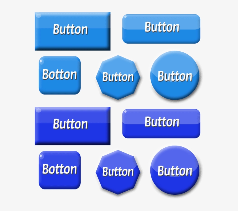 Make Gui Buttons For App And Website - Majorelle Blue PNG Image ...