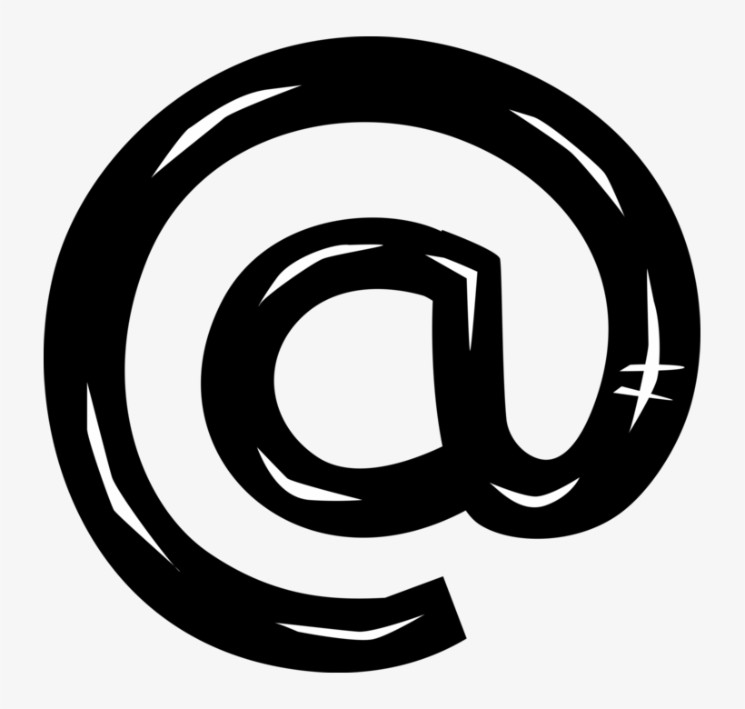 Vector Illustration Of Internet Electronic Mail Email - Email Icon Black And White, transparent png download