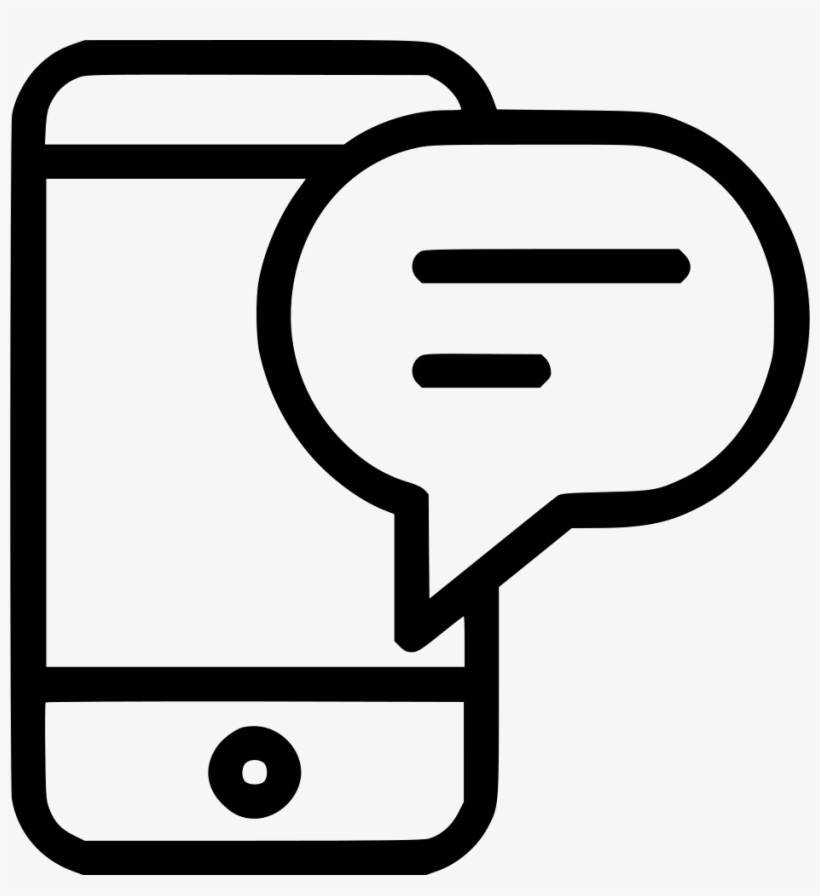Iphone Mobile Chat Message Sms Comments - Mobile Phone, transparent png download