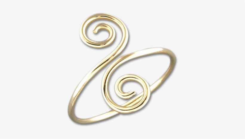 Snake Swirl Ring - Body Jewelry, transparent png download