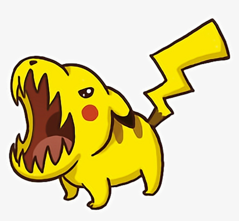 Angry Demonic Pokemon Pikachu Freetoedit - Pikachu Pokemon Angry Png, transparent png download