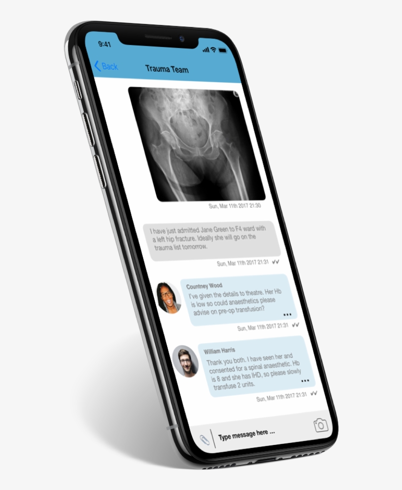 Iphone X Trauma Angled - Hospify Limited, transparent png download