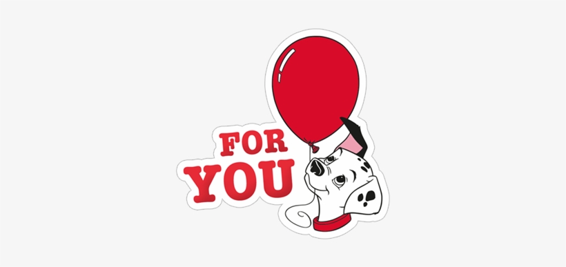 Viber Sticker «101 Dalmatians» - 101 Dalmatians Stickers Red, transparent png download