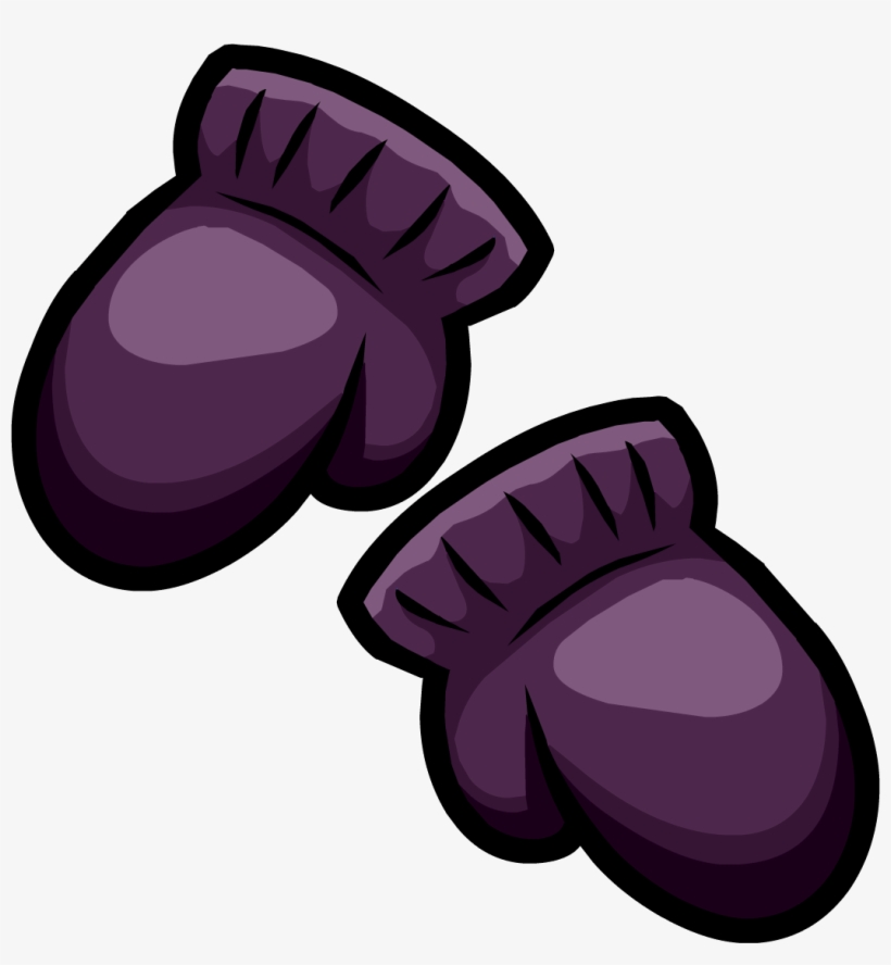 Mauve Mittens Icon - Purple Mittens, transparent png download