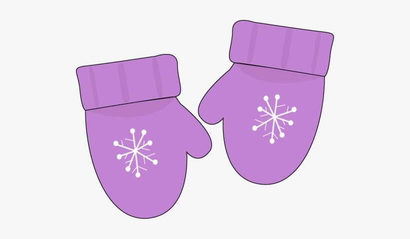Purple Mittens Clipart, transparent png download