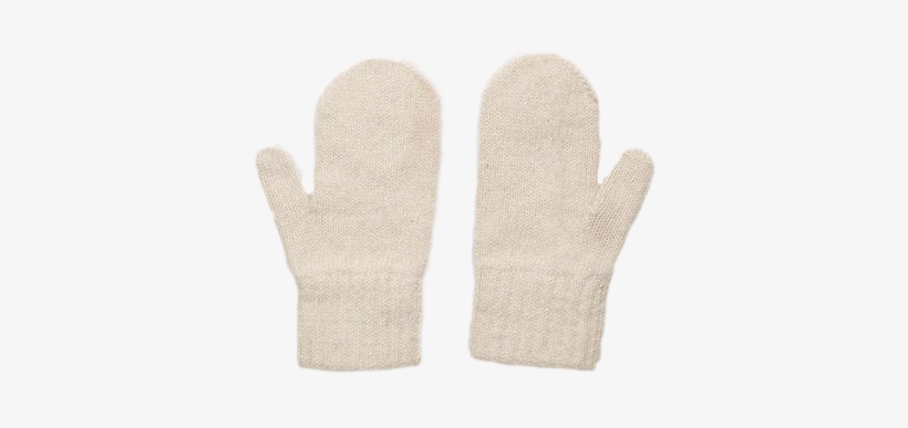 Alpaca Mittens Neafp White - Woolen, transparent png download