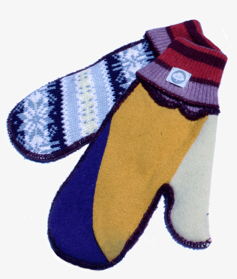 Usa Knit Mittens - Woolen, transparent png download