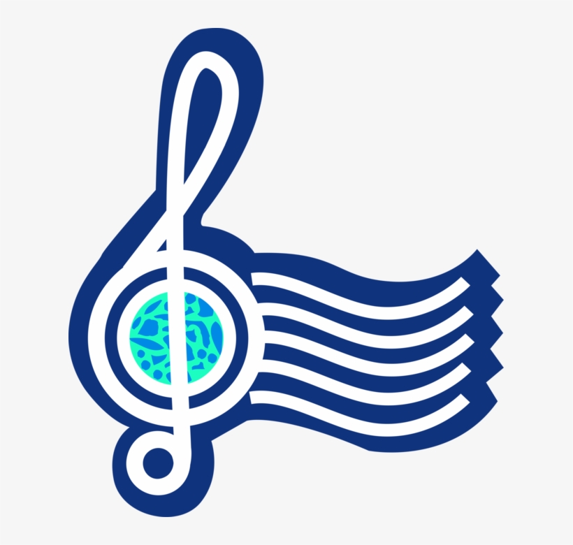 Vector Illustration Of Musical Treble Clef Indicates - Music, transparent png download