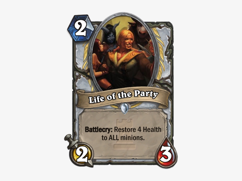A Karazhan-inspired Minion, Life Of The Party - Old Hearthstone Cards, transparent png download