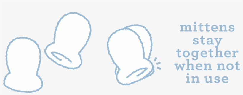 Each Mitten Has A Magnet On The Back To Keep The Pair - Graphics, transparent png download