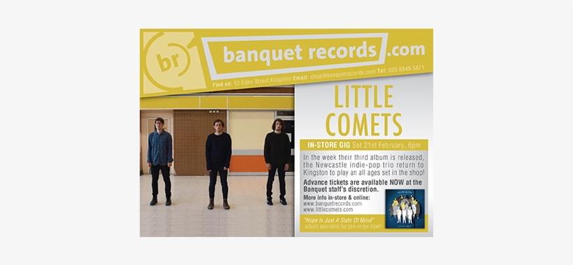 Saturday 21st February At Banquet Records - Little Comets, transparent png download