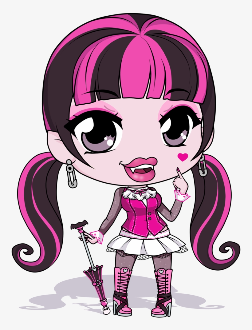 Monster High Pictures Draculaura - Monster High Chibi Draculaura, transparent png download