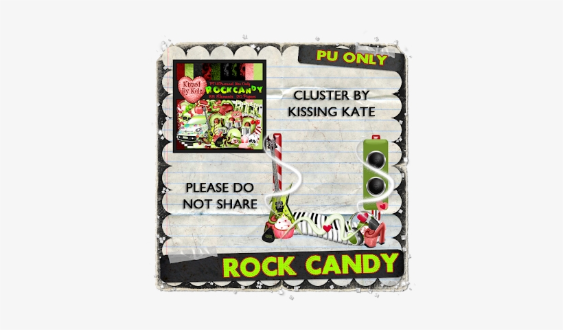 Rock Candy Cluster & Tags - Graphic Design, transparent png download