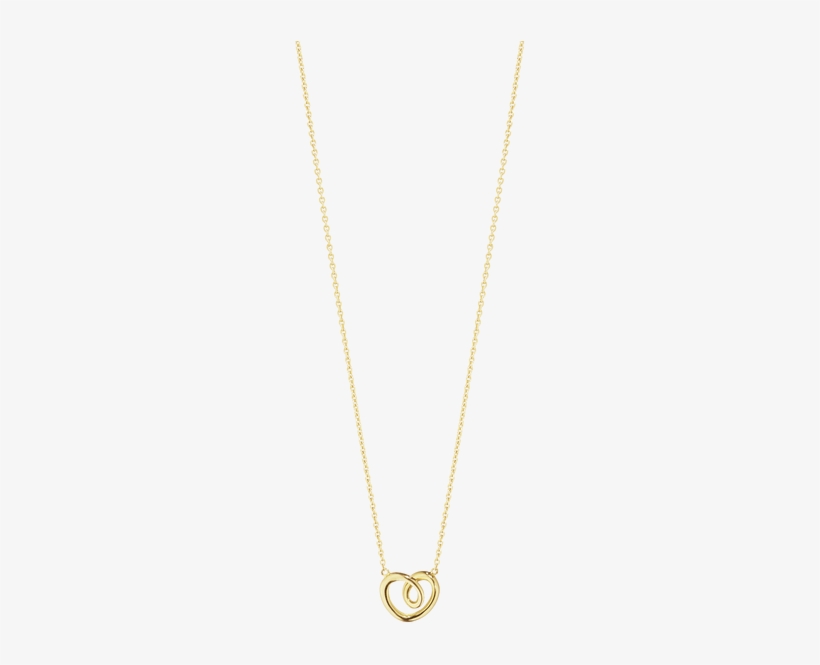 Georg Jensen 18 Carat Yellow Gold Heart Pendant - Necklace, transparent png download