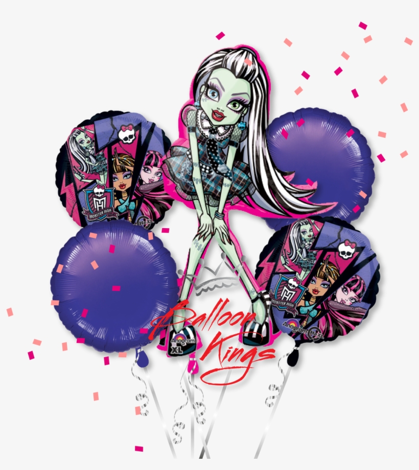 Monster High Bouquet - 18" Monster High Group Mylar Balloon - Mylar Balloons, transparent png download