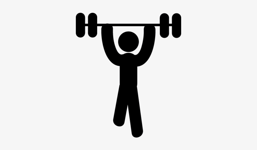 Man Lifting Weights Vector - Icono Deportista Png, transparent png download