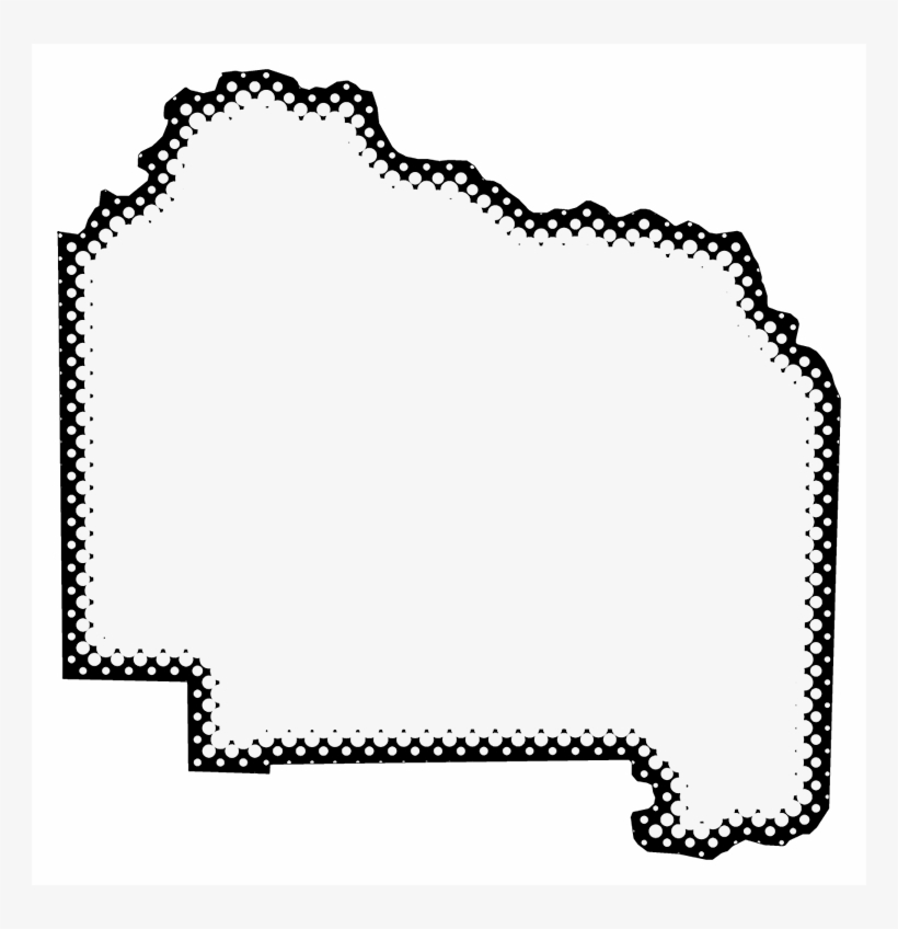 A Map Of Alachua With Dots Reversed Out Of A Black - Silhouette, transparent png download
