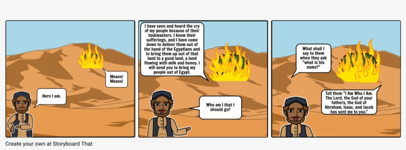 Lord Calls Moses - Lord Calls Moses Comic, transparent png download