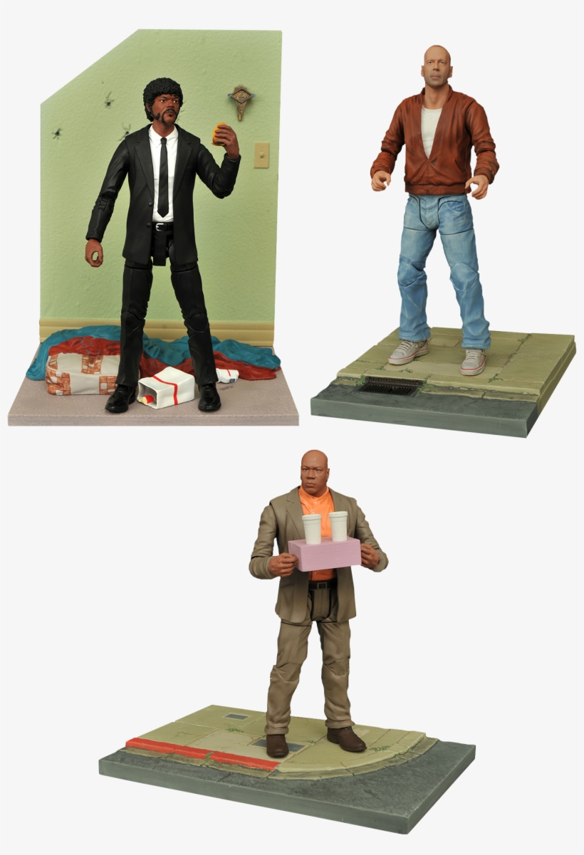 Series 1 7” Action Figure Bundle Of 3 By Diamond Select - Diamond Select Pulp Fiction, transparent png download