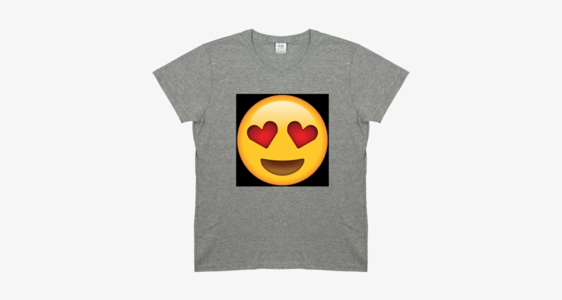Emoji Heart Eyes Tee Shirt Mens & Womens - And Womens, transparent png download