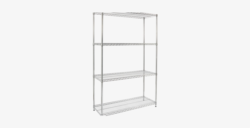 Wire Mesh Bookcase Top Industrial Post Steel Wire Shelving, - Nexel Starter Shelving Unit Wire 18w 5 18547n, transparent png download
