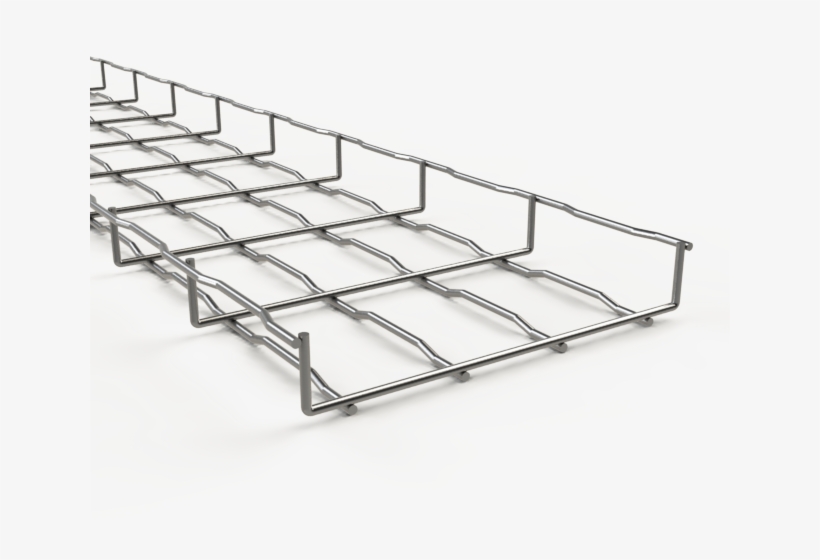 Wire Mesh Cable Tray Bfr H1,5" - Tray, transparent png download