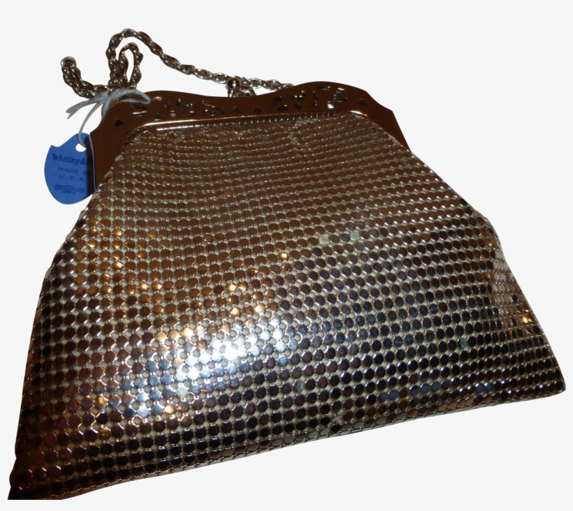 Whiting & Davis Silver Tone Metal Mesh Purse Original - Kelly Bag, transparent png download